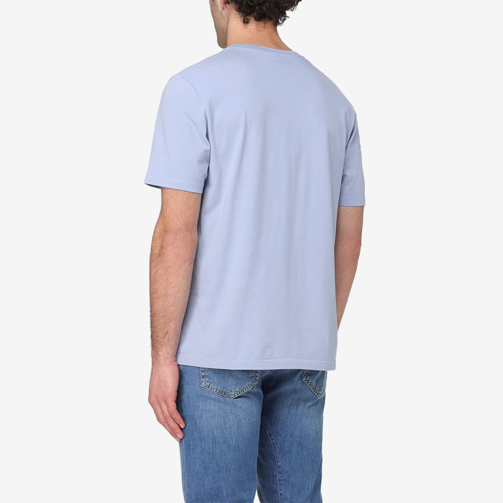 메종키츠네 칠랙스 폭스 패치 레귤러 반팔 티셔츠 비트 블루 남성